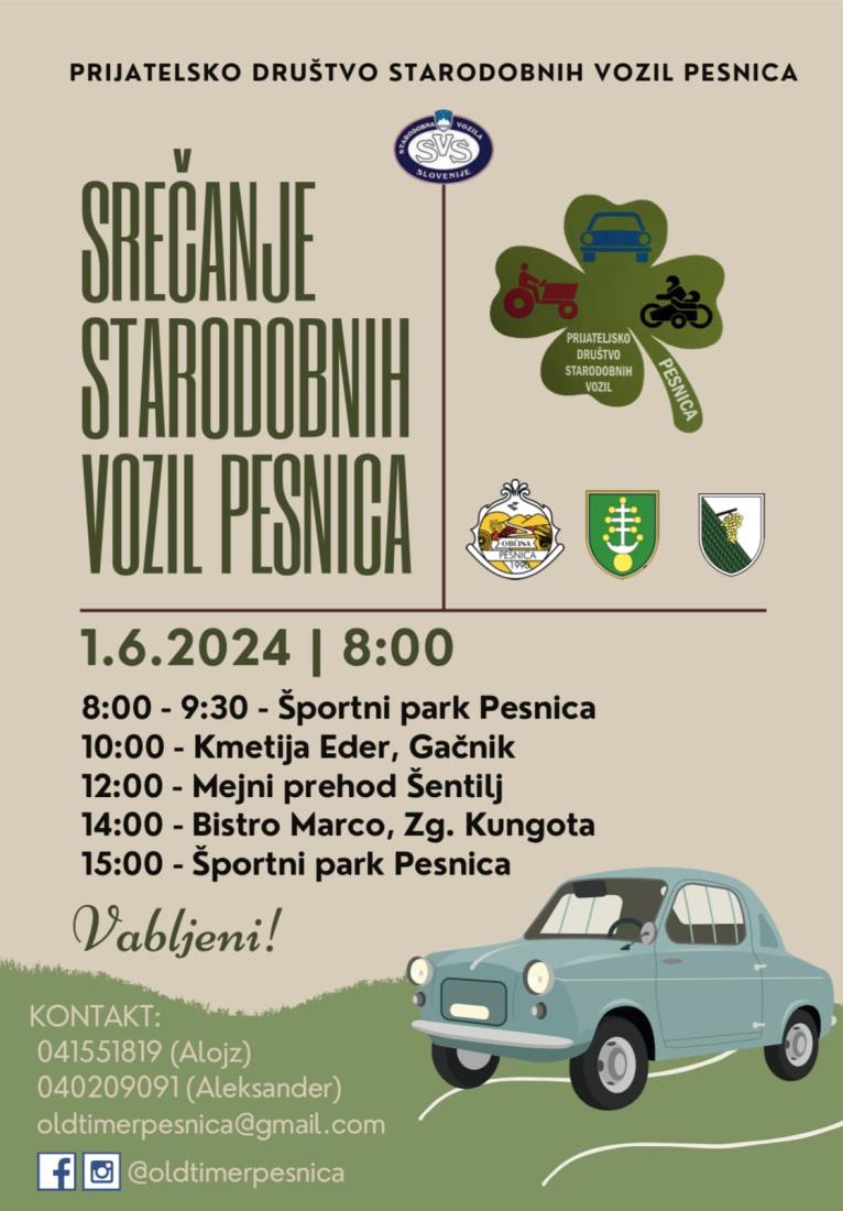 SRE ANJE STARODOBNIH VOZIL PESNICA Pesnica si