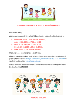 VABILO-NA-VPIS-OTROK-V-VRTEC-PRI-OŠ-JARENINA